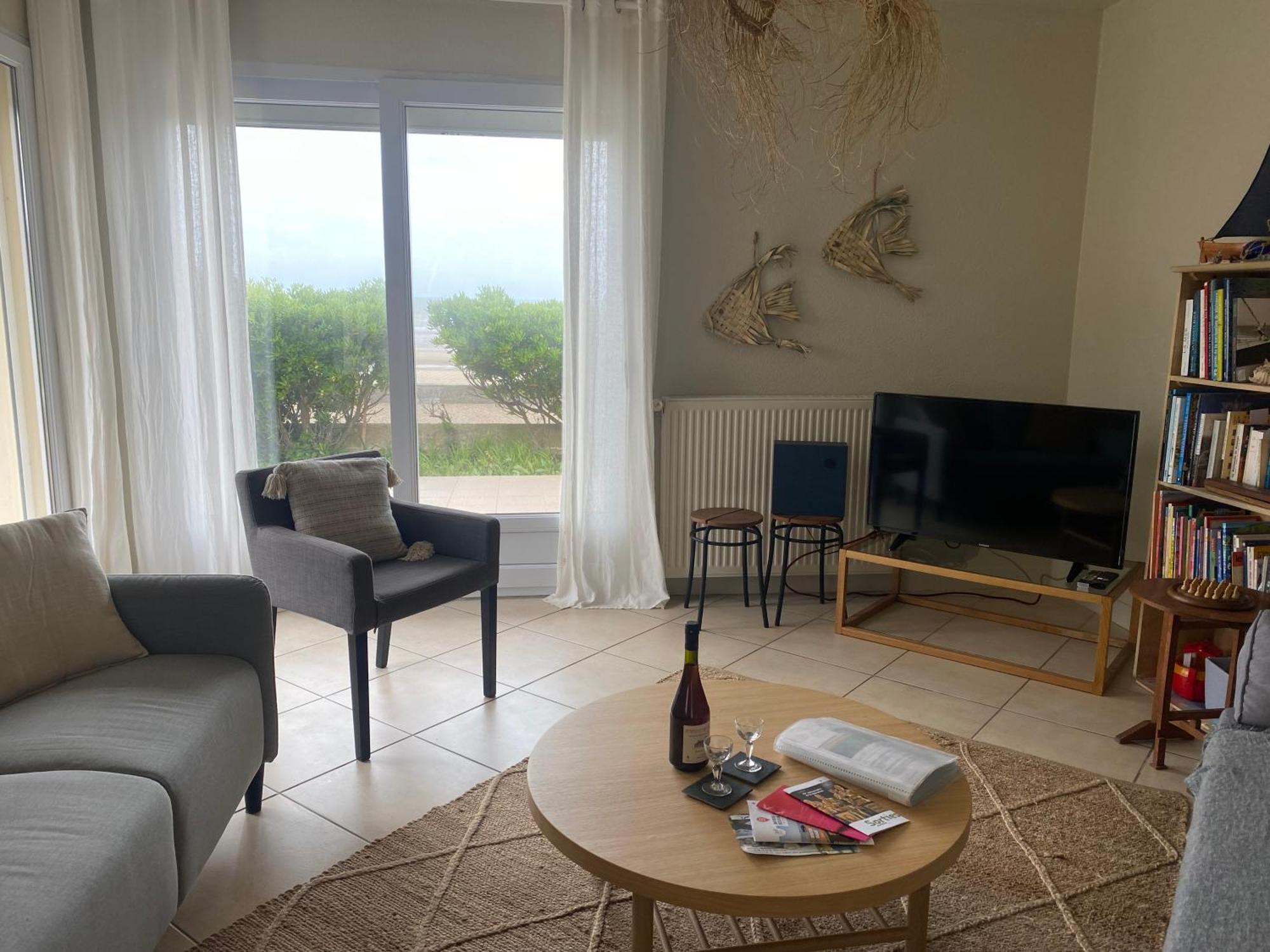 Vue Exceptionnelle En Front De Mer, 8 Personnes Ver-sur-Mer Exterior foto